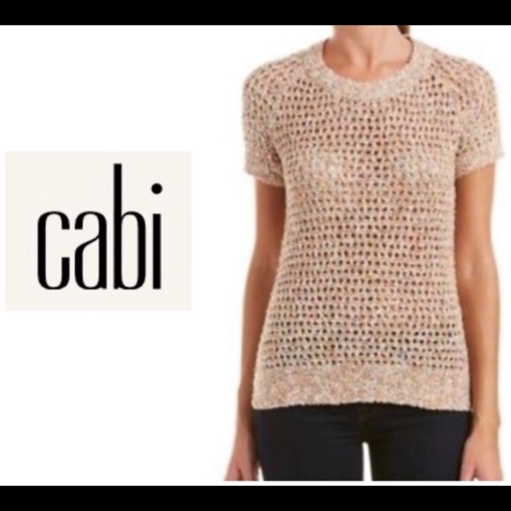 CAbi NWT Medium sorbet pullover color- sherbert